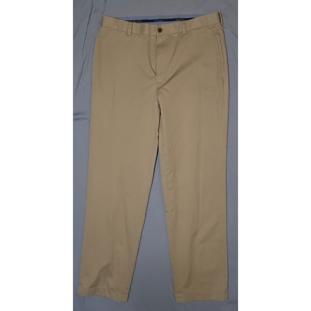 Brooks Brothers Clark Fit Advantage Chino Khaki 34x32 Performance Stretch